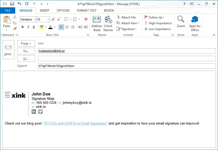 the coolest way to share your email signatures with xink what to include in an email signature
