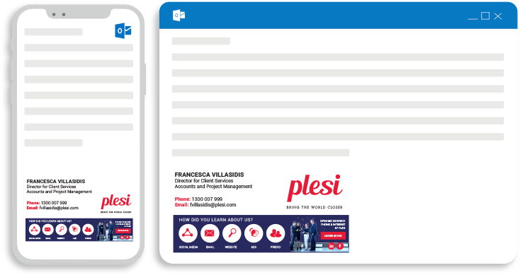 Microsoft 365 Email Signature - Integrates with Active Directory (AD)