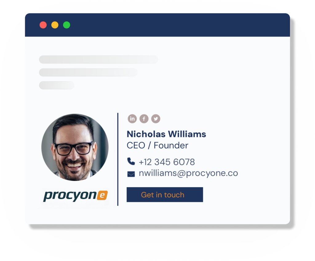 Email Signature Sample - CEO