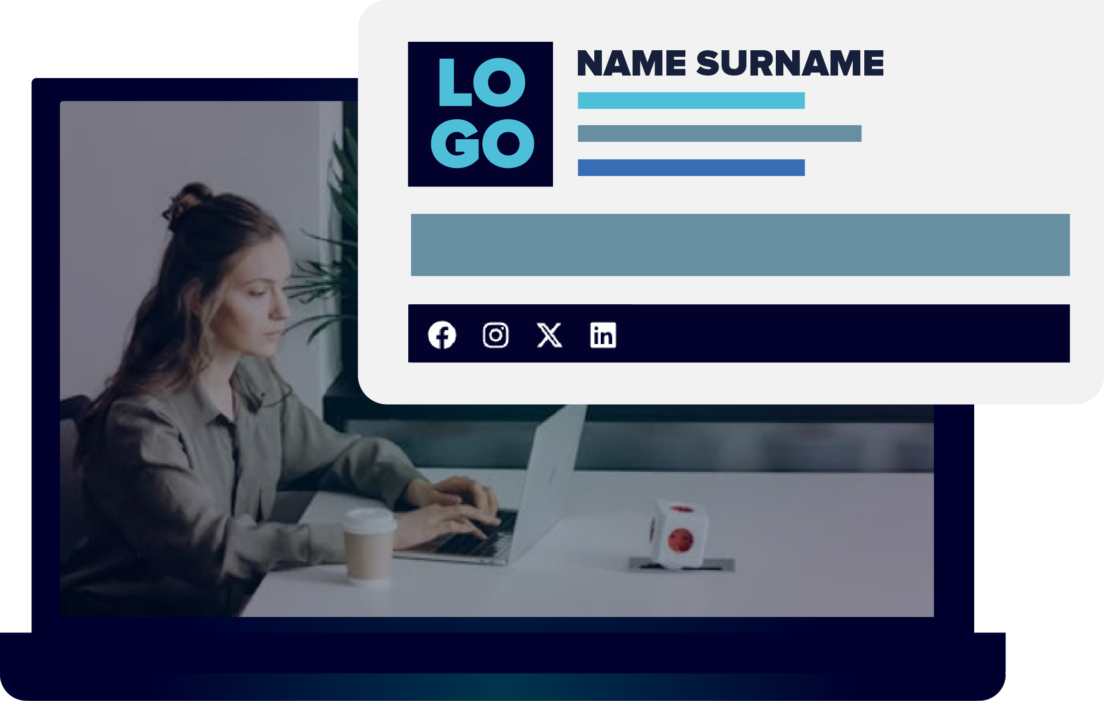 screen email signature using Xink's platform